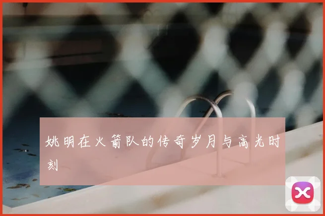 姚明在火箭队的传奇岁月与高光时刻